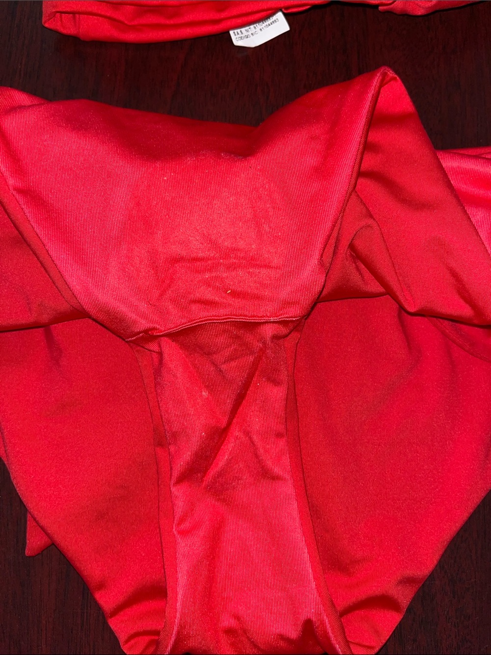 Agua Bendita Bold Red Puff-Sleeve Bikini - Picture 11 of 13